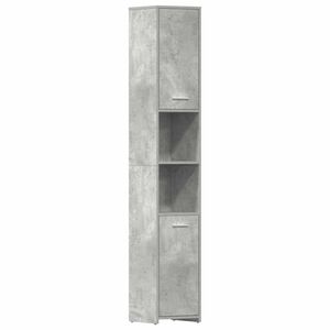 vidaXL Badrumssk&aring;p betonggr&aring; 30x30x183,5 cm konstruerat tr&auml;