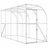 vidaXL H&ouml;nshus mot V&auml;gg Silver 600 x 150 x 215 cm Galvaniserat st&aring;l