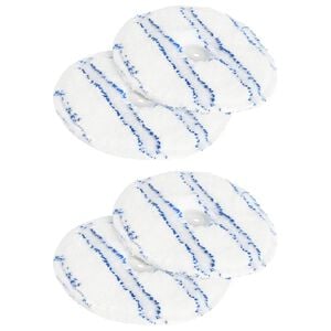vidaXL Mikrofiberdynor f&ouml;r golvskur- & polermaskin 4 st &Oslash; 14 cm
