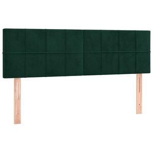 vidaXL S&auml;nggavlar m&ouml;rkgr&ouml;n 144x5x78/88 cm sammet