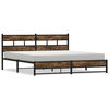 vidaXL S&auml;ngram utan madrass metall r&ouml;kf&auml;rgad ek 180x200 cm
