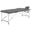 vidaXL Massageb&auml;nk med 3 zoner aluminiumram antracit 186x68 cm