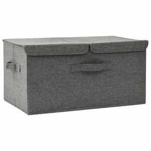 vidaXL F&ouml;rvaringsl&aring;da tyg 50x30x25 cm antracit