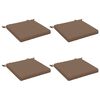 vidaXL 4-delade Sittdynor SOEST 4 st 100% Polyester Taupe