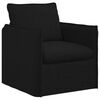 vidaXL Soffa 2 pcs Svart
