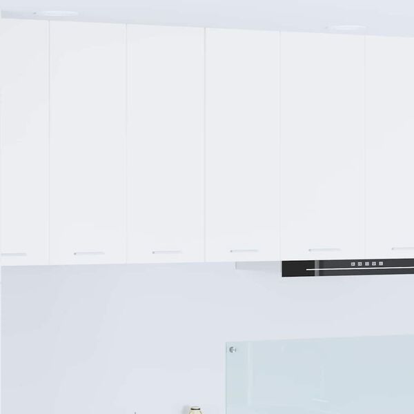 vidaXL H&auml;ngande sk&aring;p med lagring Vit 30 x 31 x 80 cm Konstruerat tr&auml;