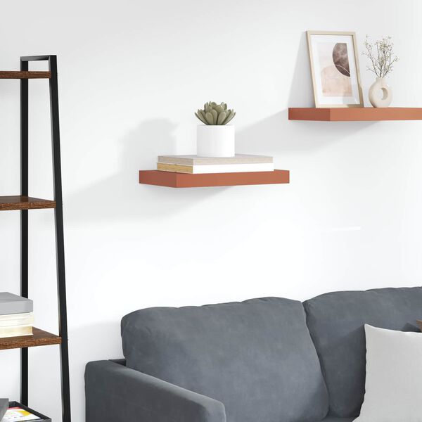 vidaXL V&auml;gg hylla V&auml;ggmonterad R&ouml;d 40 x 23,5 x 4 cm Konstruerat tr&auml;