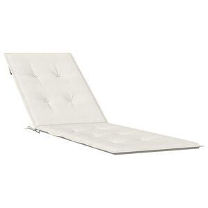 vidaXL Sols&auml;ngsdyna melerad gr&auml;ddvit (75+105) x 50 x 4 cm tyg