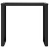 vidaXL Bordsben för matbord O-ram 80x40x73 cm stål