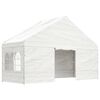 vidaXL Paviljong med tak vit 4,46x5,88x3,75 m polyeten