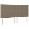 vidaXL S&auml;nggavel taupe 180x5x118/128 cm tyg