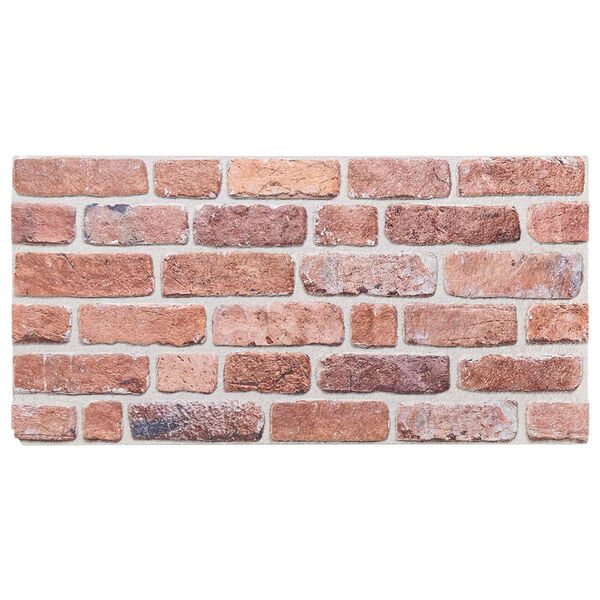 vidaXL V&auml;ggpaneler 10 pcs R&ouml;d 100 x 50 cm EPS Skum