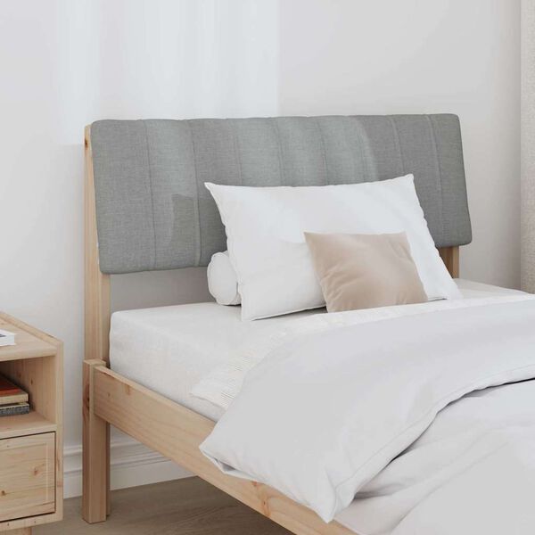 vidaXL Kl&auml;dd s&auml;nggavel Ljusgr&aring; 90 cm Massiv furu