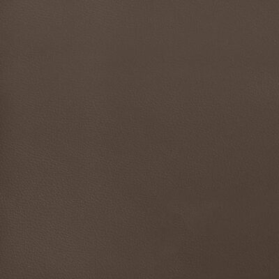 vidaXL Sänggavel med kanter brun 93x16x118/128 cm konstläder