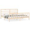 vidaXL S&auml;ngram utan madrass 200x200 cm massiv furu