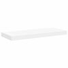 vidaXL Sv&auml;vande v&auml;gghyllor 2 st vit 60x23,5x3,8 cm MDF