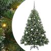 vidaXL Konstgjord julgran med 150 LED-lampor Gr&ouml;n 150 cm PE och PVC