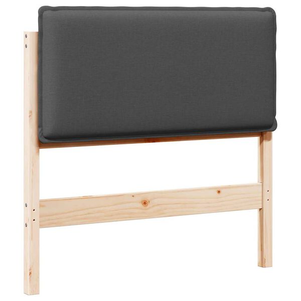 vidaXL Kl&auml;dd s&auml;nggavel Naturlig och M&ouml;rk Gr&aring; 75 cm Massiv furu