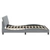 vidaXL Bed Frame without Mattress "Hanko" Light Grey 160x200 cm Fabric