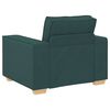vidaXL Soffa 3 pcs M&ouml;rkgr&ouml;n 220 x 80 x 84 cm Linnenblandad tyg