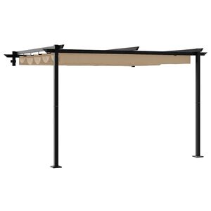 vidaXL Paviljong 300 x 300 x 200 cm Taupe Polyester