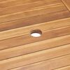 vidaXL Trädgårdsmöbelset 7 pcs Naturlig Massivt teakträ
