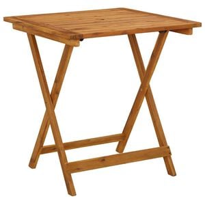 vidaXL Hopf&auml;llbart tr&auml;dg&aring;rdsbord 70x70x75 cm massivt akaciatr&auml;