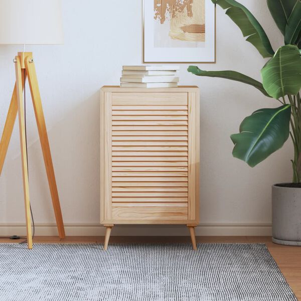 vidaXL Skåplucka lamelldesign 69x49,4 cm massiv furu
