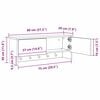 vidaXL V&auml;ggmonterad Kl&auml;dh&auml;ngare med hylla Artisan Ek 80 x 20 x 30 cm