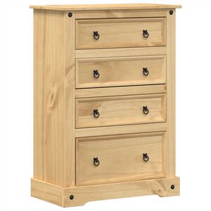 vidaXL Byr&aring; Corona 80x43x114 cm massiv furu