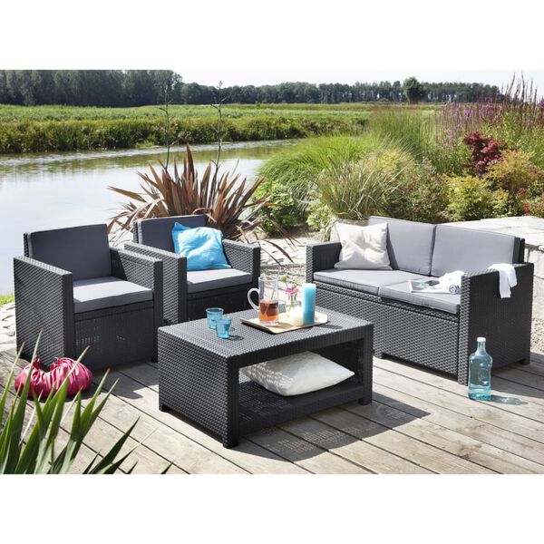 Keter Tr&auml;dg&aring;rdsstol Monaco grafitgr&aring;