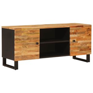 vidaXL TV-sk&aring;p med lagring Brun 105 x 33 x 46 cm Massivt mangotr&auml;