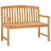 vidaXL Handsnidad Rosab&auml;nk 114 x 60,5 x 95 cm Massivt teaktr&auml; Naturlig