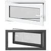 vidaXL K&auml;llarf&ouml;nster RISOR 100 x 50 cm PVC och glas Antracit