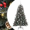 vidaXL Konstgjord julgran Gr&ouml;n 120 cm PVC och Plast och St&aring;l
