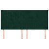 vidaXL S&auml;nggavel m&ouml;rkgr&ouml;n 200x5x118/128 cm sammet