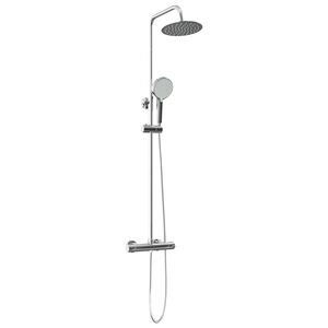 vidaXL Termostatduschsystemset Krom 27 x 43,5 x 83 cm