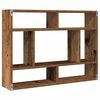 vidaXL Vägghylla åldrat trä 75x16x55 cm konstruerat trä