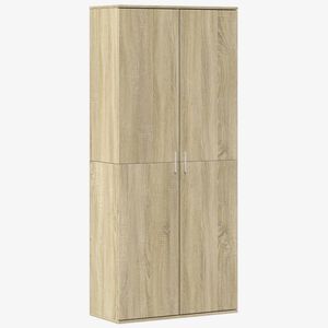 vidaXL H&ouml;gsk&aring;p sonoma-ek 80x35x180 cm konstruerat tr&auml;