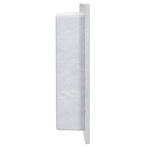 vidaXL Infälld duschhylla niche matt grå 41x51x10 cm