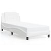 vidaXL Bed Frame without Mattress "Zadar" White 90x190 cm Faux Leather