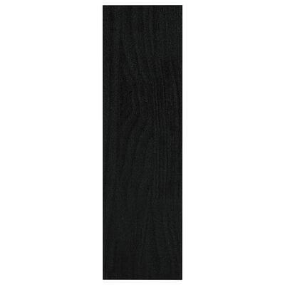 vidaXL Bokhylla/Rumsavdelare svart 100x30x103 cm furu