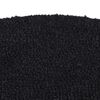 vidaXL D&ouml;rrmatta svart halvrund 50x80 cm tuftad kokos