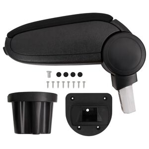 vidaXL Armst&ouml;d till bil svart 13,5x32,5x(31-46,5) cm ABS