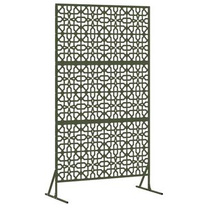 vidaXL Avsk&auml;rmningssk&auml;rm 100 x 50 x 180 cm St&aring;l Olivgr&ouml;n