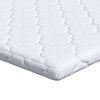 vidaXL Kokostopper Vit 140 x 200 cm Jacquardtyg