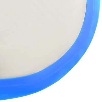 vidaXL Uppblåsbar gymnastikmatta med pump 60x100x20 cm PVC blå