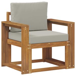 vidaXL Utomhussoffset Massivt akaciatr&auml; och polyester Naturlig