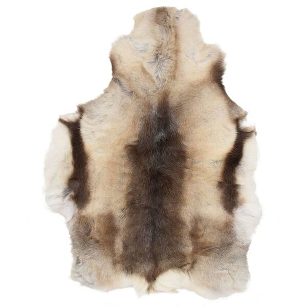 vidaXL Renskinn flerf&auml;rgad gr&aring; 80x130 cm