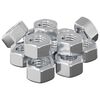 vidaXL Sexkantiga ekollonn&ouml;tter 12 pcs Silver m8 Metall
